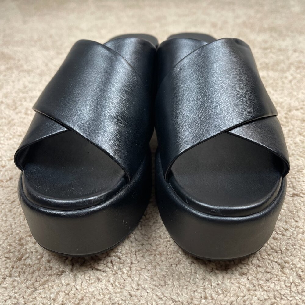 Nordstrom Heels Womens 9.5 Black Chunky Platform Y2K Inspired Block Heel NEW - Picture 2 of 9